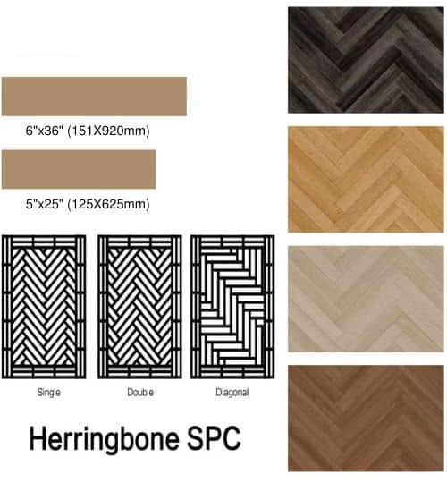 herringbone spc flooring factory