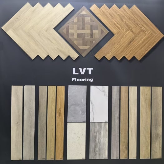 lvt flooring size and color