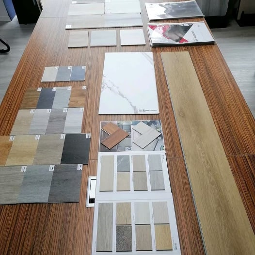luxury vinyl tile flooring samples