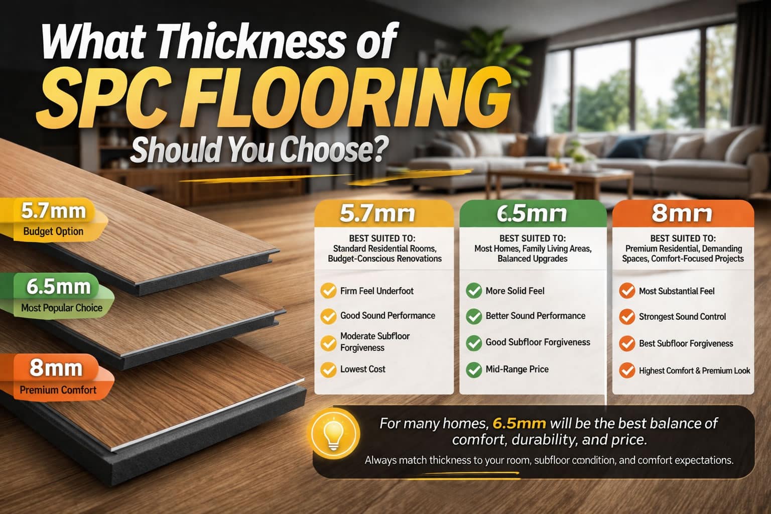 how to choose spc flooring thickness
